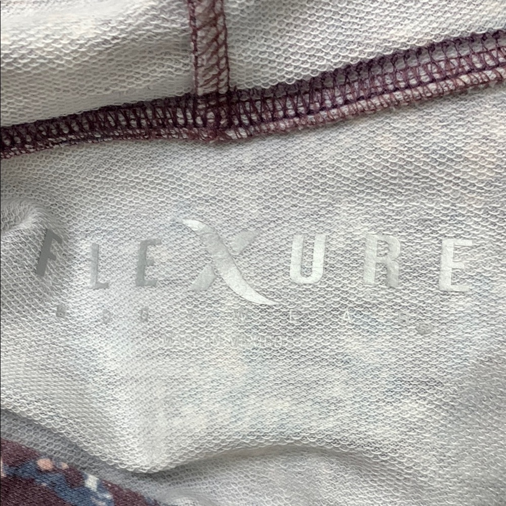 Flexure Bodywear Pink and Gray Long Sleeve Hooded Sweatshirt cutout design - Picture 8 of 9